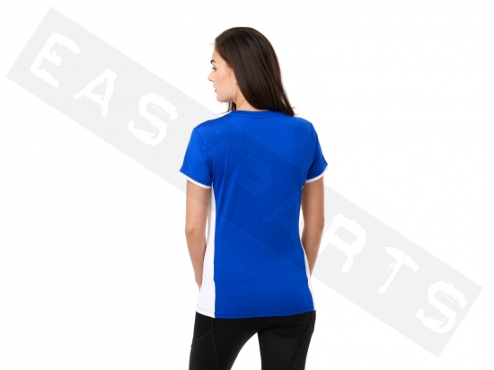 T-shirt YAMAHA Paddock Azule Performance Portici Blu Mujer